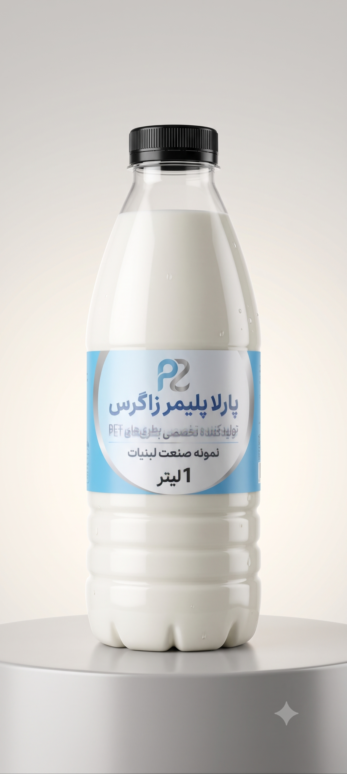 بطری 1 لیتر طرح شیر دهانه 38